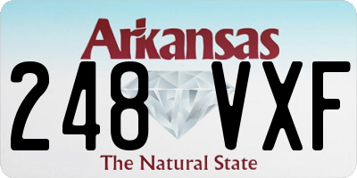 AR license plate 248VXF