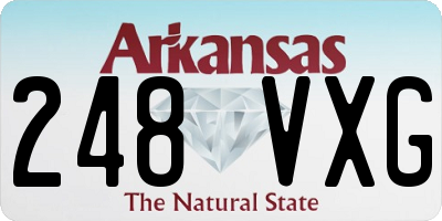 AR license plate 248VXG