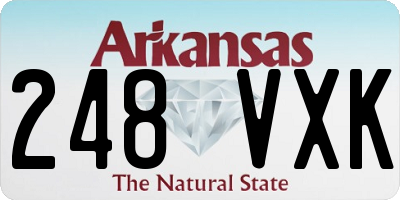 AR license plate 248VXK