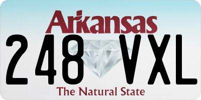 AR license plate 248VXL