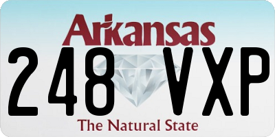 AR license plate 248VXP