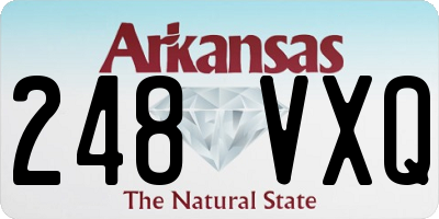 AR license plate 248VXQ