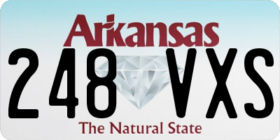 AR license plate 248VXS