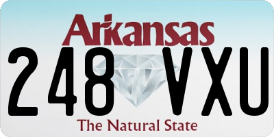 AR license plate 248VXU