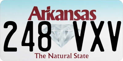 AR license plate 248VXV