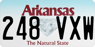 AR license plate 248VXW