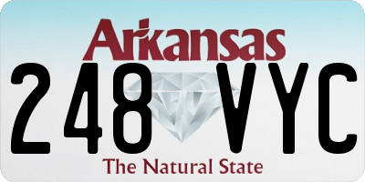 AR license plate 248VYC