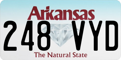 AR license plate 248VYD