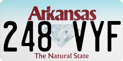 AR license plate 248VYF