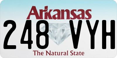 AR license plate 248VYH