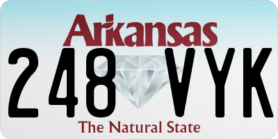 AR license plate 248VYK