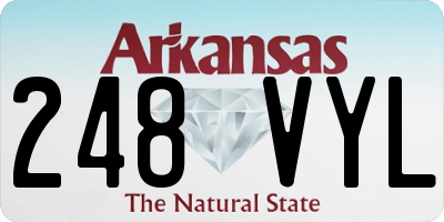 AR license plate 248VYL