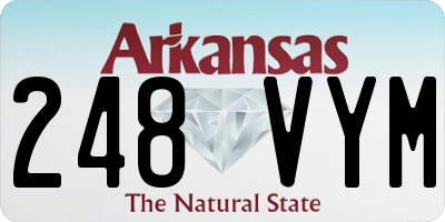 AR license plate 248VYM