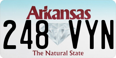 AR license plate 248VYN