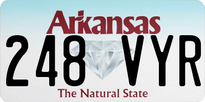AR license plate 248VYR