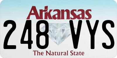 AR license plate 248VYS