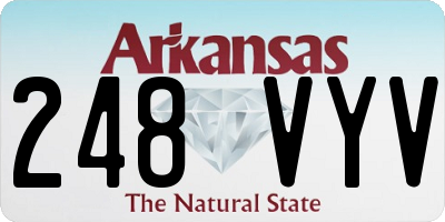 AR license plate 248VYV