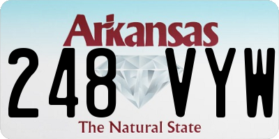 AR license plate 248VYW