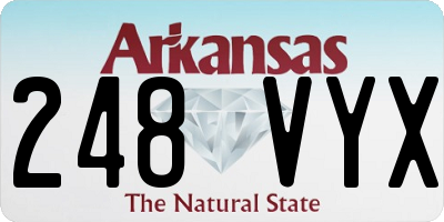 AR license plate 248VYX