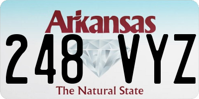 AR license plate 248VYZ
