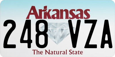 AR license plate 248VZA
