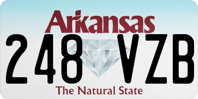 AR license plate 248VZB