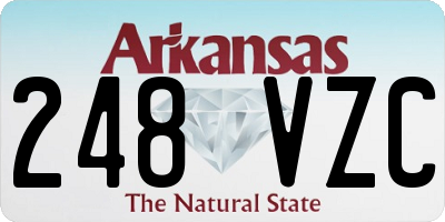 AR license plate 248VZC