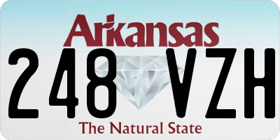 AR license plate 248VZH