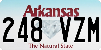 AR license plate 248VZM