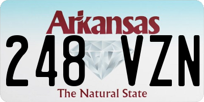 AR license plate 248VZN