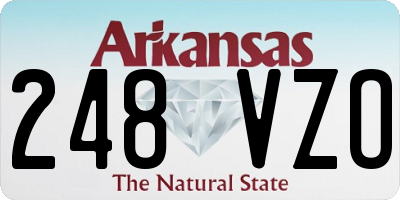 AR license plate 248VZO