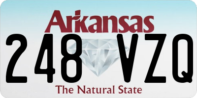 AR license plate 248VZQ