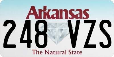 AR license plate 248VZS
