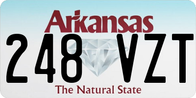 AR license plate 248VZT