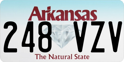 AR license plate 248VZV