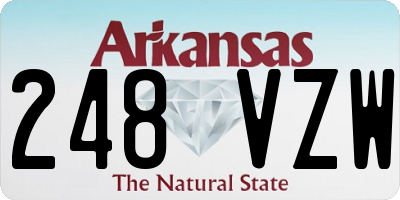 AR license plate 248VZW