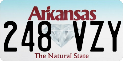 AR license plate 248VZY