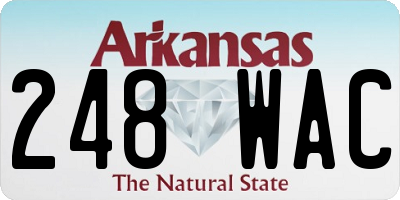 AR license plate 248WAC