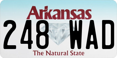 AR license plate 248WAD