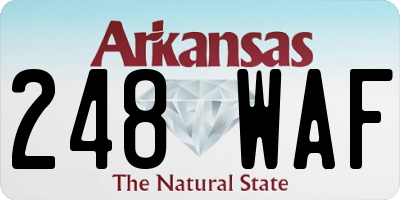 AR license plate 248WAF