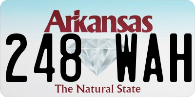 AR license plate 248WAH