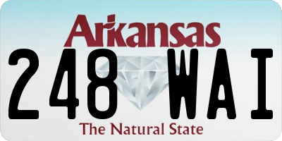 AR license plate 248WAI