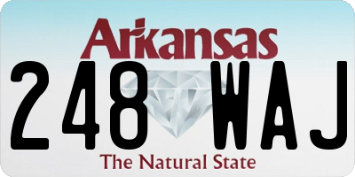 AR license plate 248WAJ