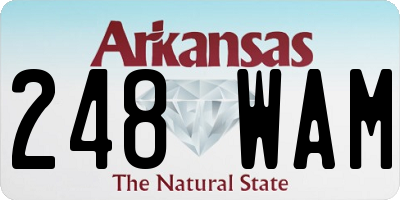 AR license plate 248WAM