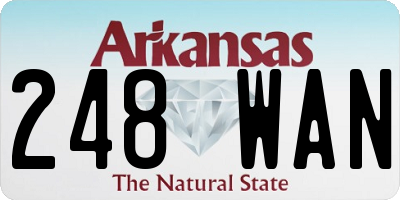 AR license plate 248WAN
