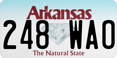 AR license plate 248WAO