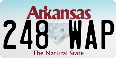 AR license plate 248WAP