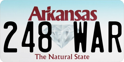 AR license plate 248WAR