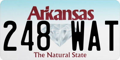 AR license plate 248WAT