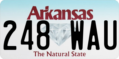 AR license plate 248WAU